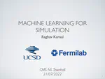 Overview and Outlook: Machine Learning for Simulation