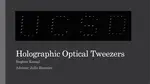 Holographic Optical Tweezers