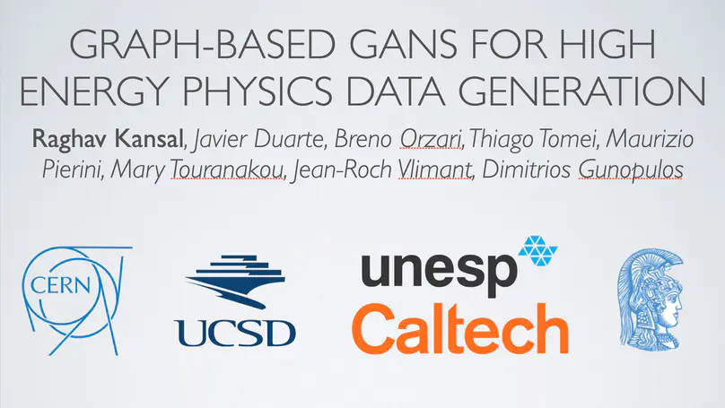 Graph GANs for High Energy Physics Data Generation