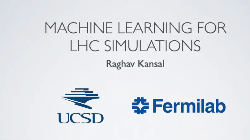 Machine Learning for LHC Simulations