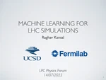 Machine Learning for LHC Simulations
