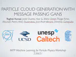 Particle Cloud Generation with Message Passing GANs