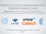 Particle Cloud Generation with Message Passing GANs